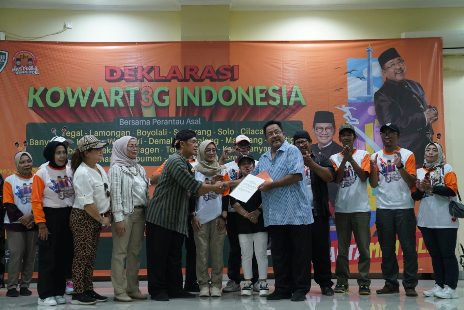 Komunitas Warteg Indonesia Dukung Pramono-Rano di Pilkada Jakarta 2024