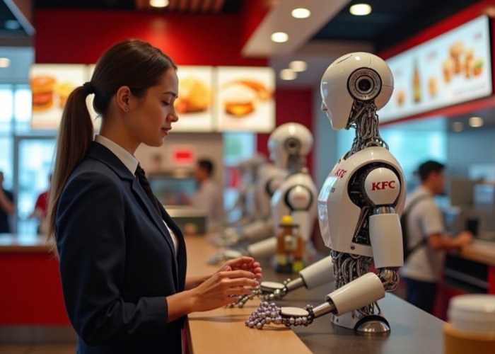AS Gantikan Kasir KFC dan Pizza HUT dengan Robot AI